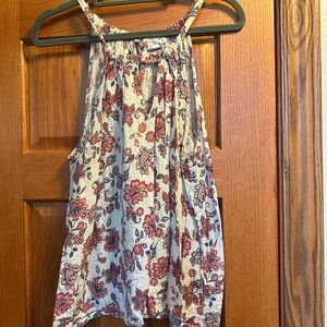 GAP Floral Tank Top - Red and White